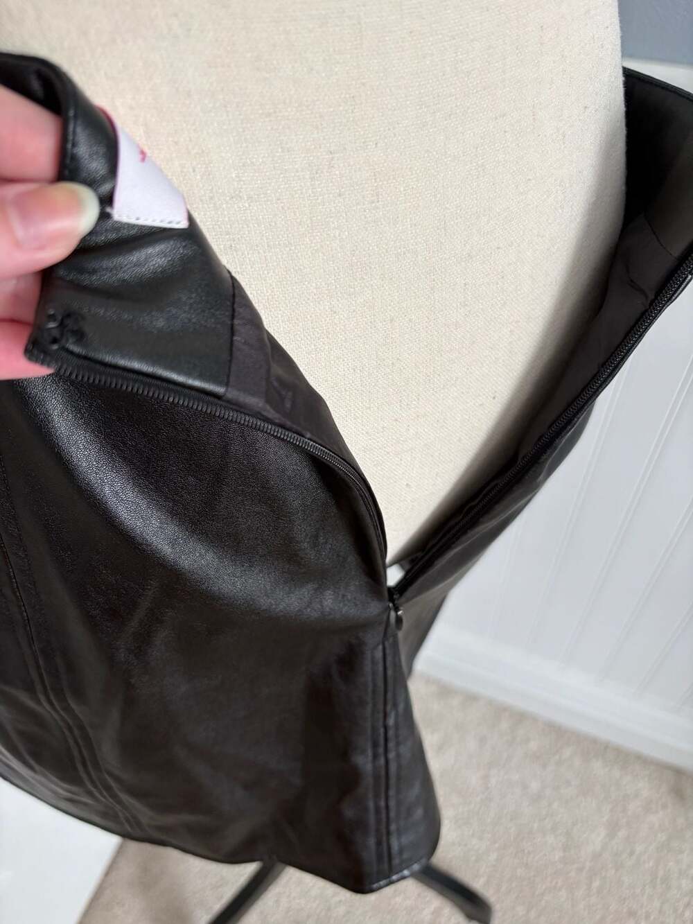 BuddyLove Black Star Faux Leather Mini Skirt - Picture 4 of 7